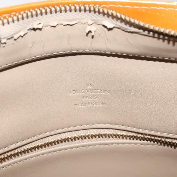 LOUIS VUITTON Monogram Vernis Houston Hand Bag Beige M91004 - Picture 10 of 16